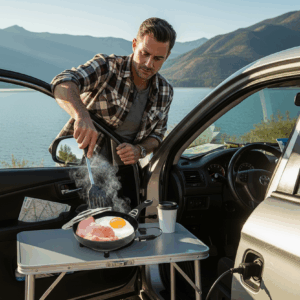 Tigaie electrica cu capac pentru camion 20cm x 4cm 250W 24V