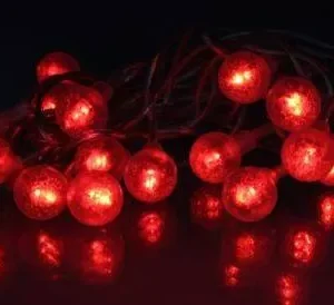 Ghirlanda luminoasa cu globuri 20 LED-uri rosii well