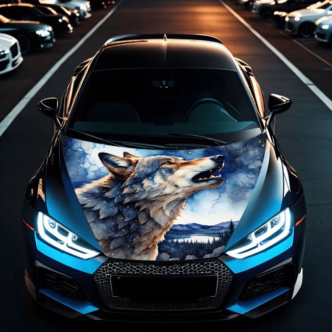 Folie Capota Auto "Hood Art" rezistenta la exterior, marime S (150 x 110cm) - Cod: AVX-CAPOTA-030S - imagine 3