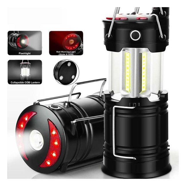 Lampa Turistica LED, 3in1, extensibila, 4 moduri de lucru (cort, tabara, camping, rulota, calatorii, expeditii) - imagine 3