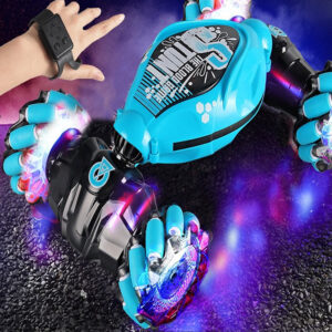 Masinuta pentru copii controlabila prin gesturi si telecomanda,  SOH, cu efecte de lumini si muzica, Albastru