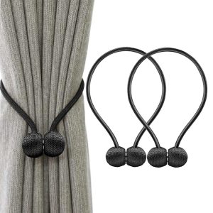 Bratara magnetica de prindere perdele/draperii, model BLACK BALLS